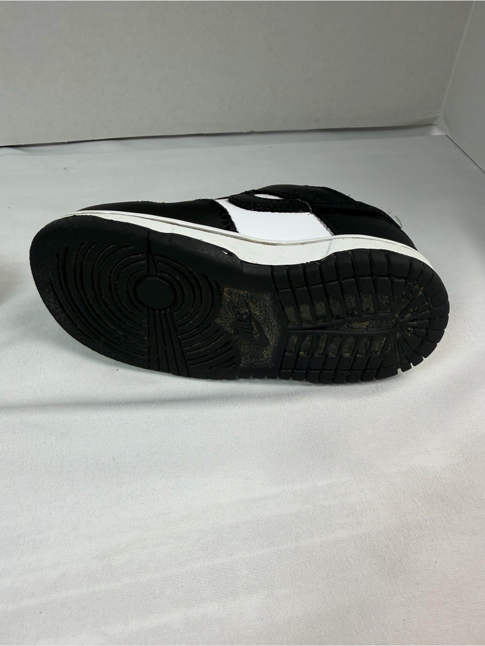 Nike Dunk Low Toddler Size 6C Black White Panda Leather Shoes Sneakers - Picture 7 of 9